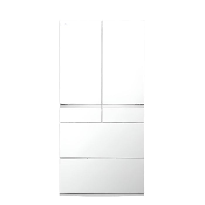 Hitachi R - GW670TM XW 6 Doors Fridge G716L Inverter Compressor Crystal White | TBM Online