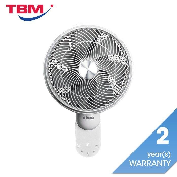 Houm C12W-DC WHITE DC Wall Fan 12" With 8 Speed DC Motor White | TBM Online