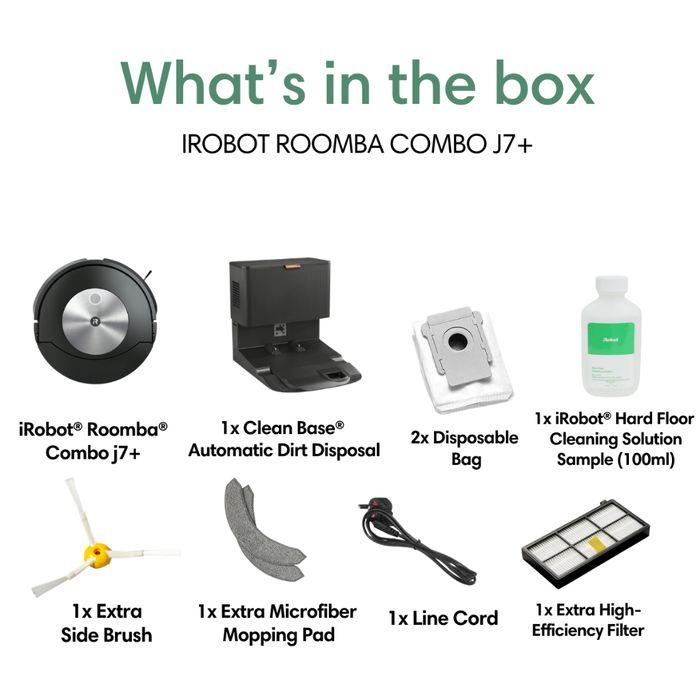 iRobot Roomba Combo J7+ Vacuum and Mop With Auto Dirt Disposal | TBM Online