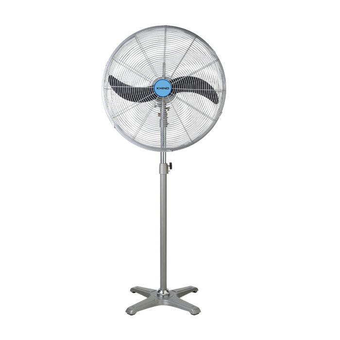 Khind SF2602 Industrial Stand Fan 26" Built-In Safety Thermal Fuse Grey | TBM Online