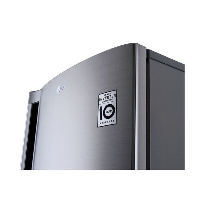LG GN - 304SLBR Vertical Freezer 165L Smart Inverter Platinum Silver | TBM Online