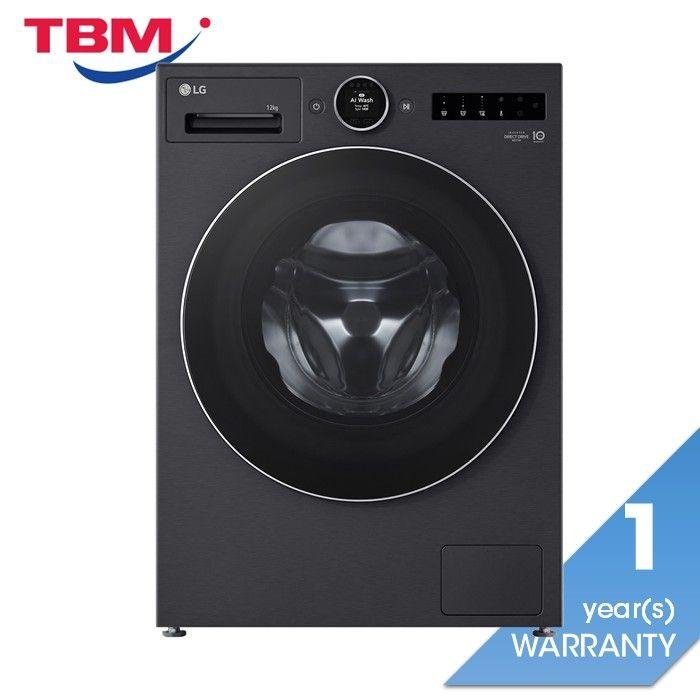 LG FX1412S3K 12kg Front Load Washer With AI Wash And TurboWash™ 360 | TBM Online