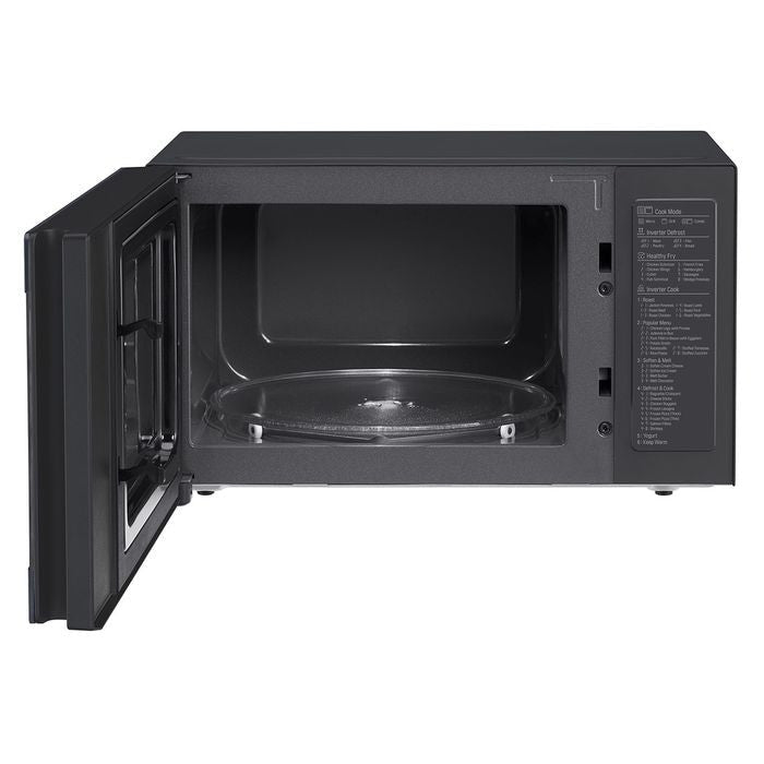 LG MH8265CPW 42L Grill Inverter Microwave Oven + Crispy Tray Matt Black | TBM Online