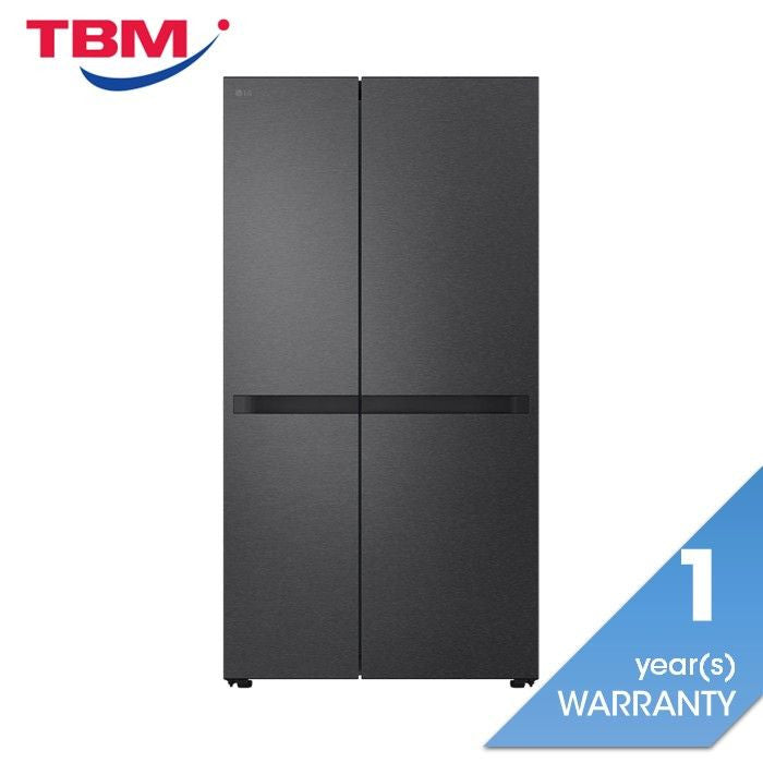 LG GC - B257KQJW Side By Side Fridge Smart Inverter Compressor, Smart Diagnosis 654L Matt Black | TBM Online