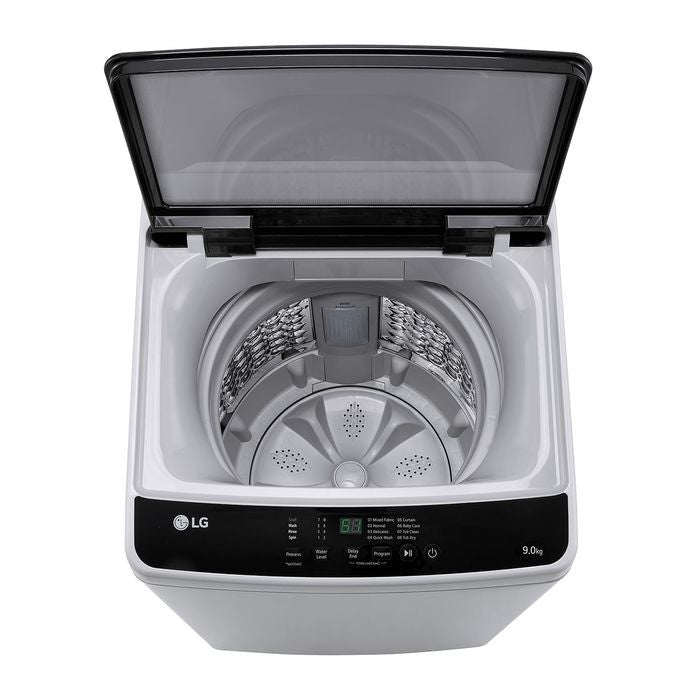 LG T2109NT1G1 Top Load Washer 9.0kg Non - Inverter Tempered Glass Lid | TBM Online