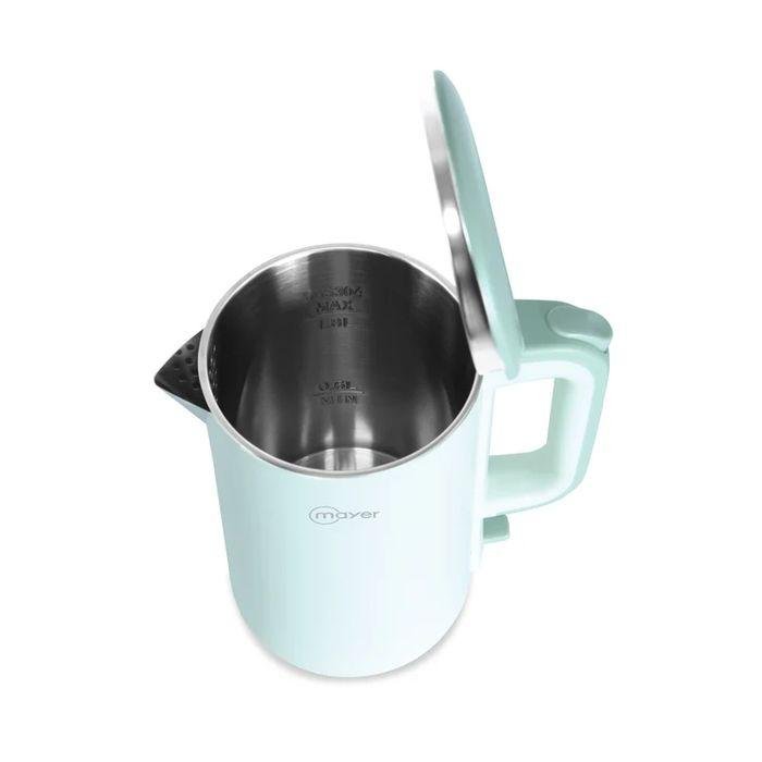 Mayer MMEK1800 GREEN 1.8L Electric Kettle Stainless Steel Interior Double Wall Green | TBM Online
