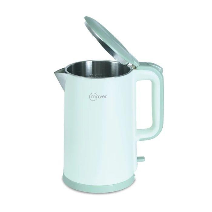 Mayer MMEK1800 GREEN 1.8L Electric Kettle Stainless Steel Interior Double Wall Green | TBM Online
