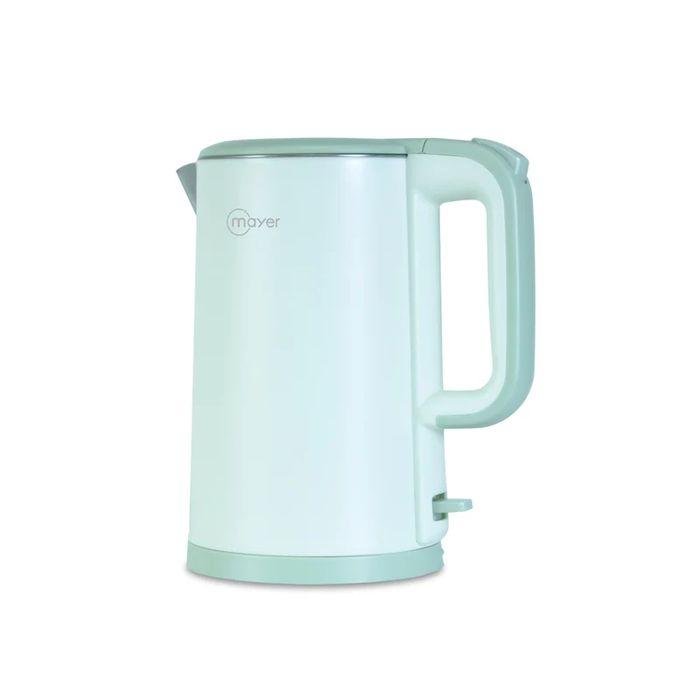 Mayer MMEK1800 GREEN 1.8L Electric Kettle Stainless Steel Interior Double Wall Green | TBM Online