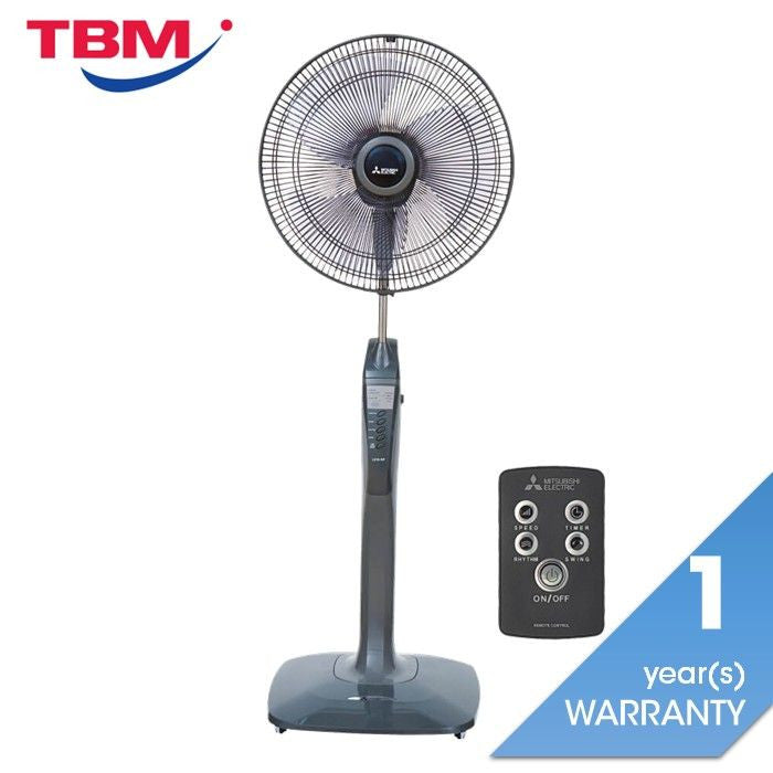 Mitsubishi LV16RB - P CY GY Living Fan Remote Control 16" Dark Grey 3 Years Motor Warranty | TBM Online