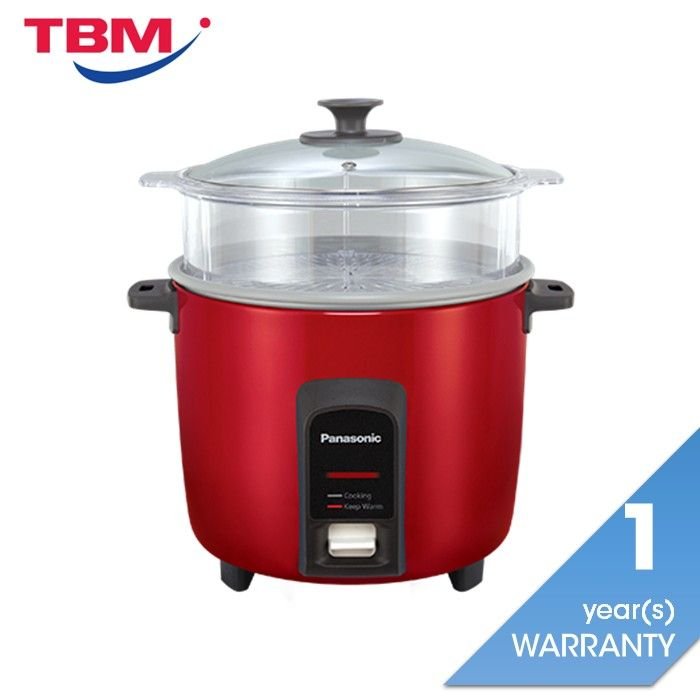 Panasonic SR - Y22FGJRSK Conventional Rice Cooker 2.2L Dish Seperator Red | TBM Online