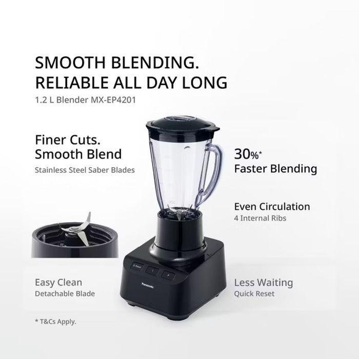 Panasonic MX-EP4101ASK 1.2L Plastic Jug Blender - Dark Navy | TBM Online