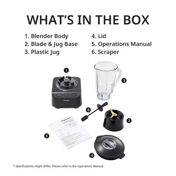 Panasonic MX-EP5201KSK 1.5L Plastic Jug Blender - Black | TBM Online