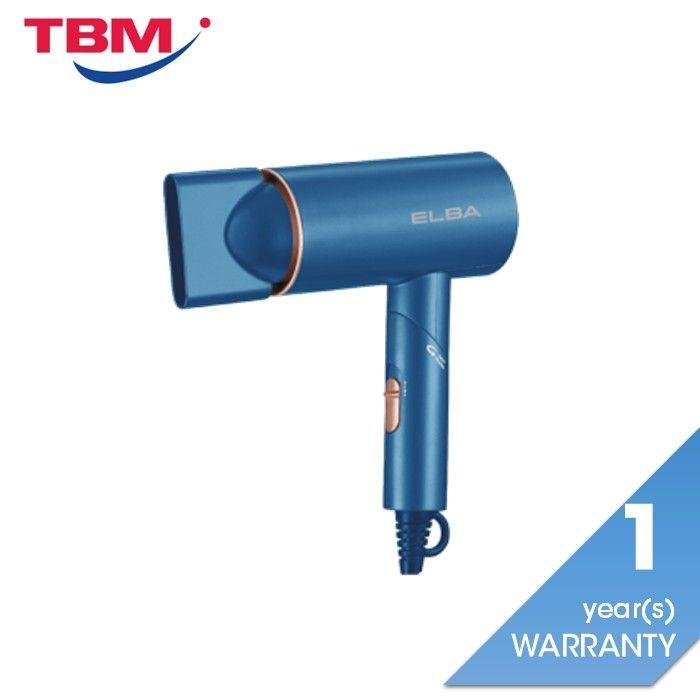 Elba EHD-S1431TR(BL) Fordable Hair Dryer 1400W Ionic Function Blue | TBM Online