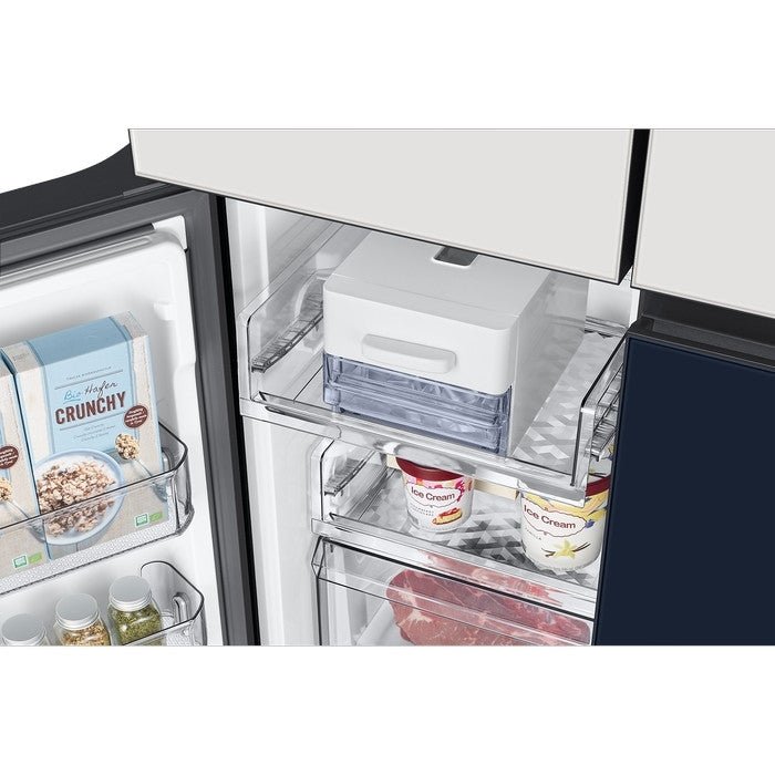 Samsung RF59CB0T08A/ME 4 Doors Fridge BESPOKE Design French Door 667L Navy Blue | TBM Online