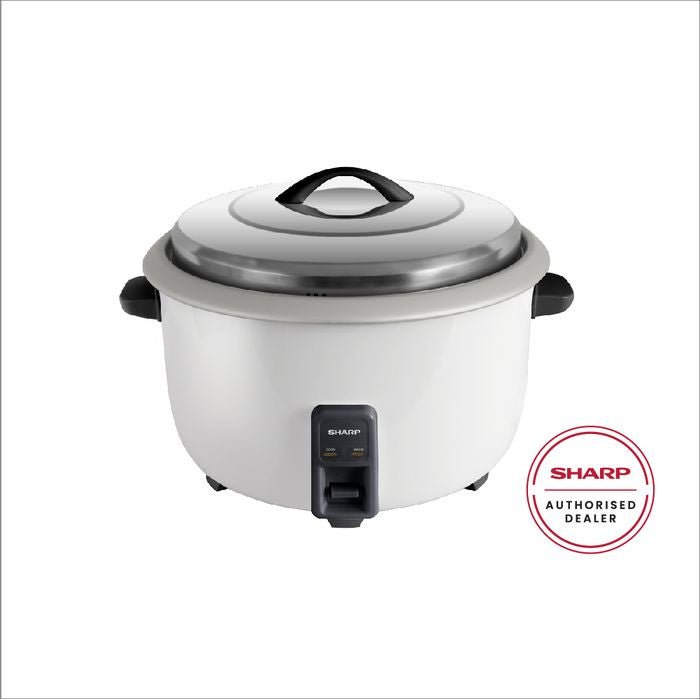 Sharp KSH668CWH Conventional Rice Cooker Non Stick Inner Pot Auto Keep Warm Stainless Steel Lid 6.6L | TBM Online