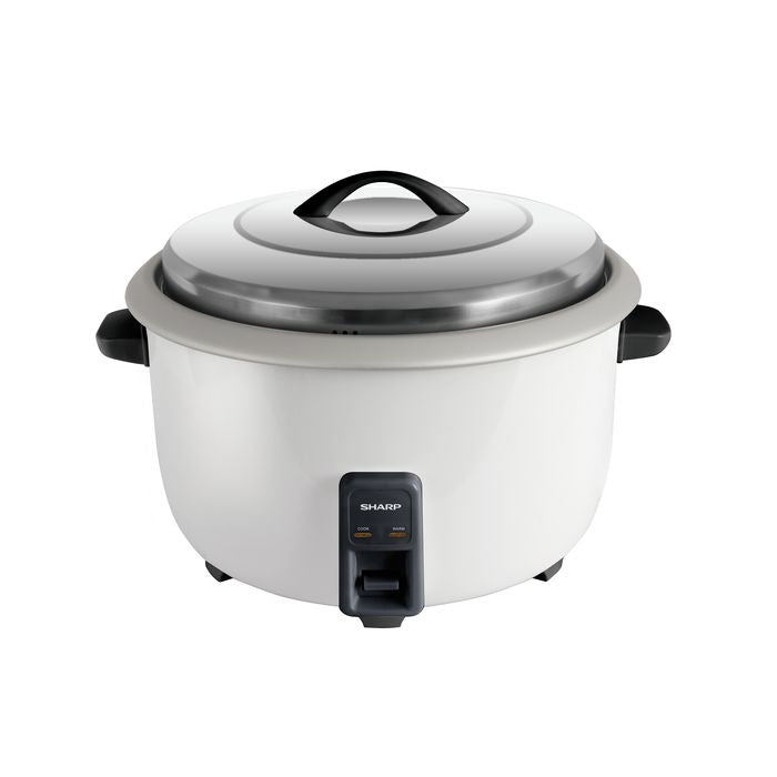 Sharp KSH668CWH Conventional Rice Cooker Non Stick Inner Pot Auto Keep Warm Stainless Steel Lid 6.6L | TBM Online