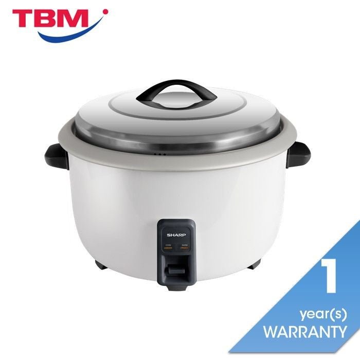 Sharp KSH668CWH Conventional Rice Cooker Non Stick Inner Pot Auto Keep Warm Stainless Steel Lid 6.6L | TBM Online