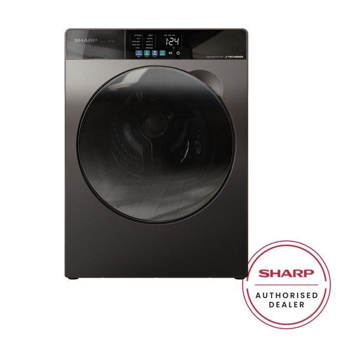Sharp ESFJ1054AMG Front Load Washer 10.5kg Dark Silver | TBM Online
