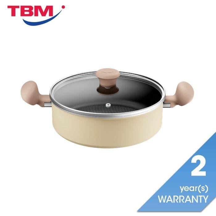 Tefal H04970 Cookware Daisy Shallow Pot With Lid 24cm | TBM Online