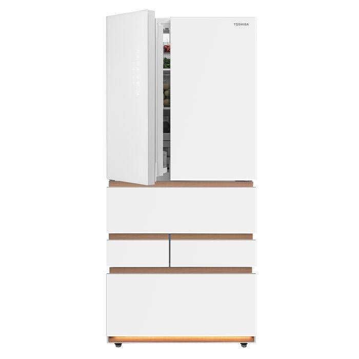 Toshiba GR-RM919WI-PGX(B3) 684L 6 Doors Fridge Japandi Artisan Fuji White | TBM Online