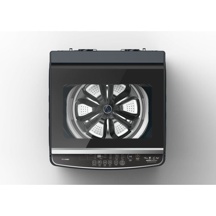 Toshiba AW - T08DU1400LM(MK) Top Load Washer 13.0kg DD Inverter UFB AG+ Aroma+ (Morandi Gray) | TBM Online