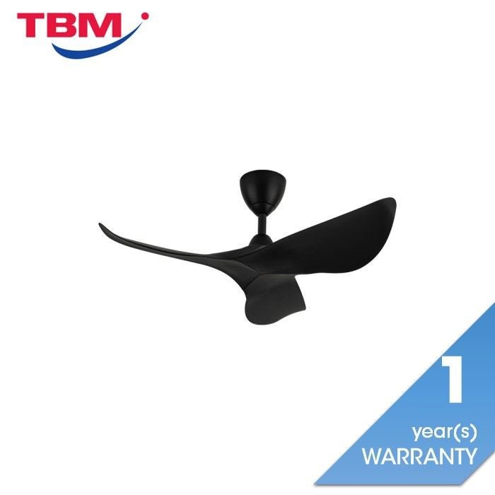 Vannus HARU 3B/40 MATT BLACK Ceiling Fan 40" 3 Blades Matt Black | TBM Online