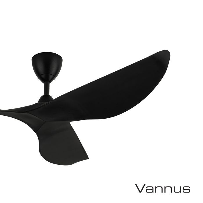 Vannus HARU 3B/56 MATT BLACK Ceiling Fan 56" 3 Blades Matt Black | TBM Online