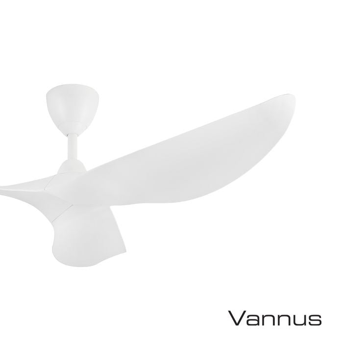 Vannus HARU 3B/56 MATT WHITE Ceiling Fan 56" 3 Blades Matt White | TBM Online