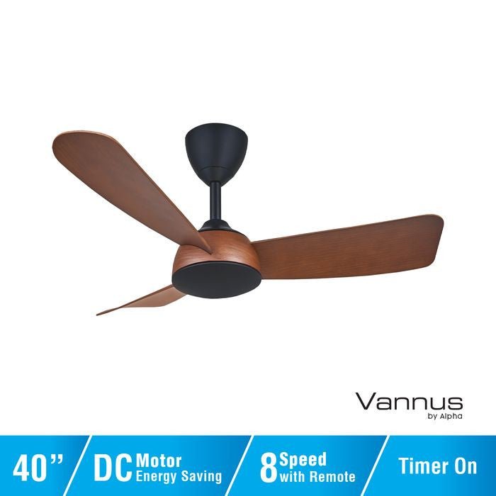 Vannus V3 3B/40 WALNUT Ceiling Fan 3 Blades 40" Walnut | TBM Online