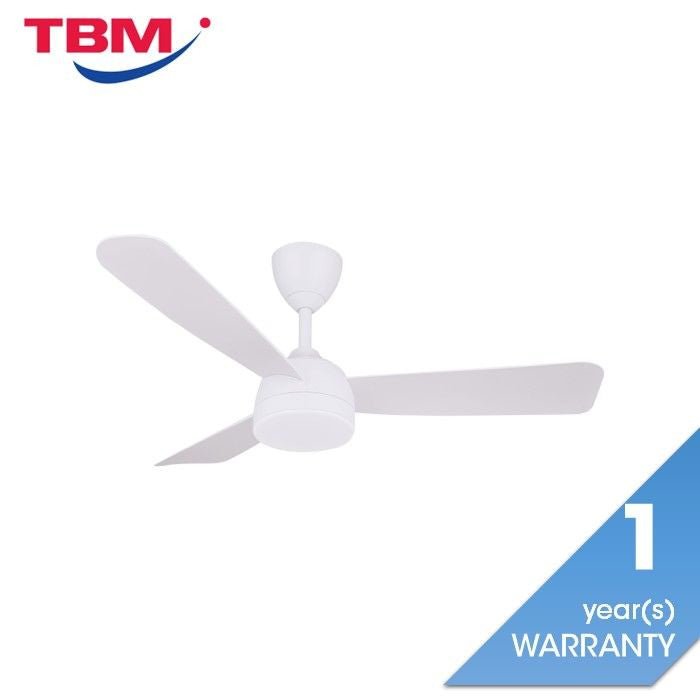 Vannus V3 3B/46 LED MATT WHITE Ceiling Fan 3 Blades 46" DC Motor LED Matt White | TBM Online