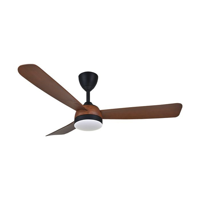 Vannus V3 3B/52 LED WALNUT/MB Ceiling Fan 3 Blades 52" LED Walnut Matt Black | TBM Online