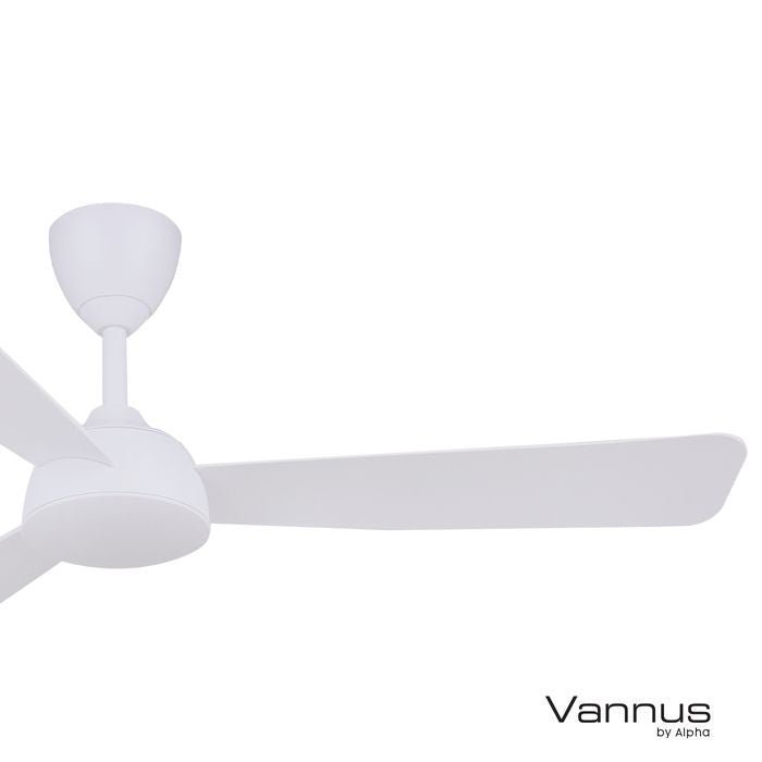 Vannus V3 3B/52 MATT WHITE Ceiling Fan 3 Blades 52" DC Motor Matt White | TBM Online