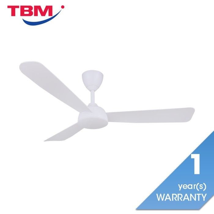 Vannus V3 3B/52 MATT WHITE Ceiling Fan 3 Blades 52" DC Motor Matt White | TBM Online