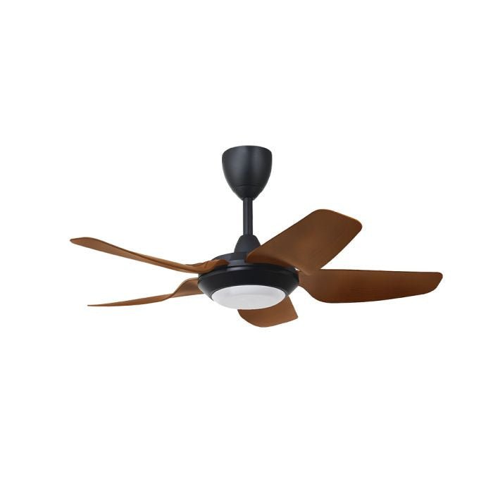 Vannus IRIZ 5B/40 LED WALNUT MATT BLACK Ceiling Fan 5 Blades 40 Inch LED Motor DC Walnut Matt Black | TBM Online