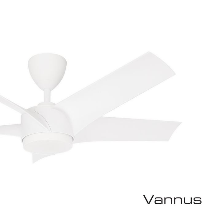 Vannus PRISTI 5B/46 LED MATT WHITE 5 Blades 46 Inch LED DC Motor Matt White | TBM Online