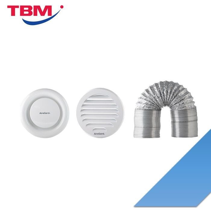 Airegard WVK-6B2R AA-LR6GI (Internal Louver) + AA-LRE6AL (External Louver) + AA-FD6/4 (Flexible Duct) | TBM Online
