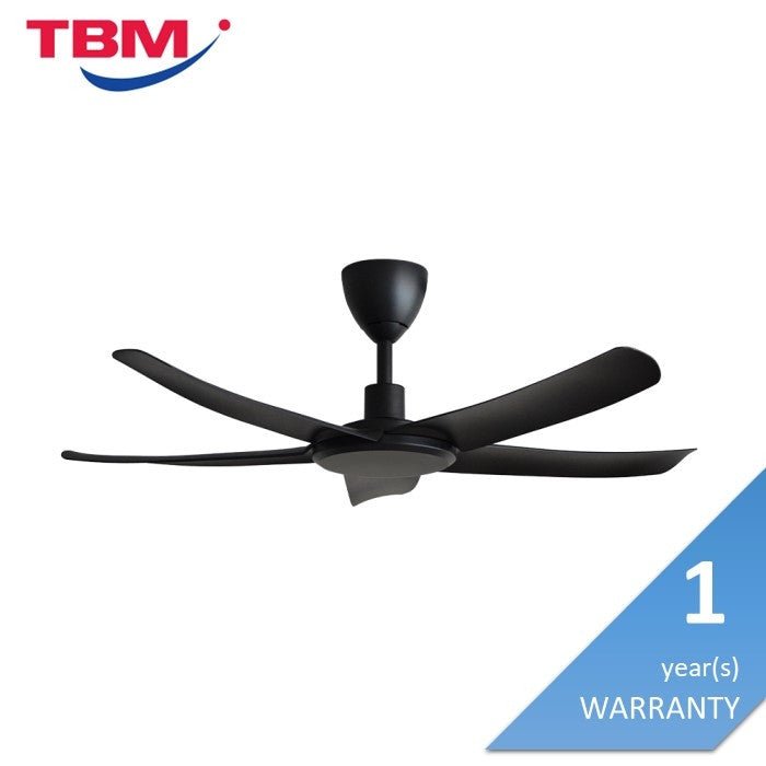 Alkova PAZION G2 5B/46 MATT BLACK Ceiling Fan 5 Blades 46 Inch Matt Black | TBM Online