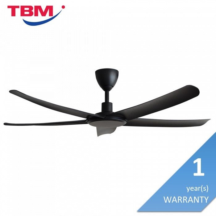 Alkova PAZION G2 5B/56 MATT BLACK Ceiling Fan 5 Blades 56 Inch Matt Black | TBM Online