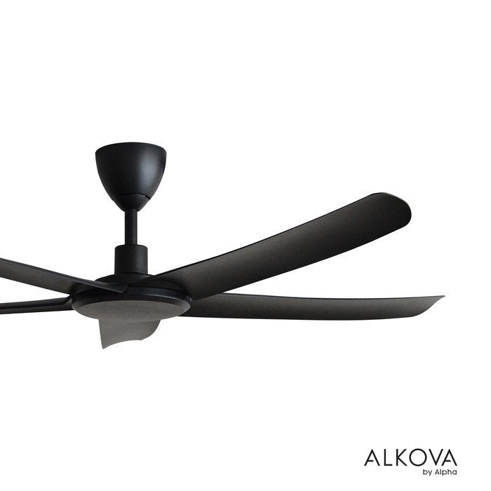 Alkova PAZION G2 5B/56 MATT BLACK Ceiling Fan 5 Blades 56 Inch Matt Black | TBM Online