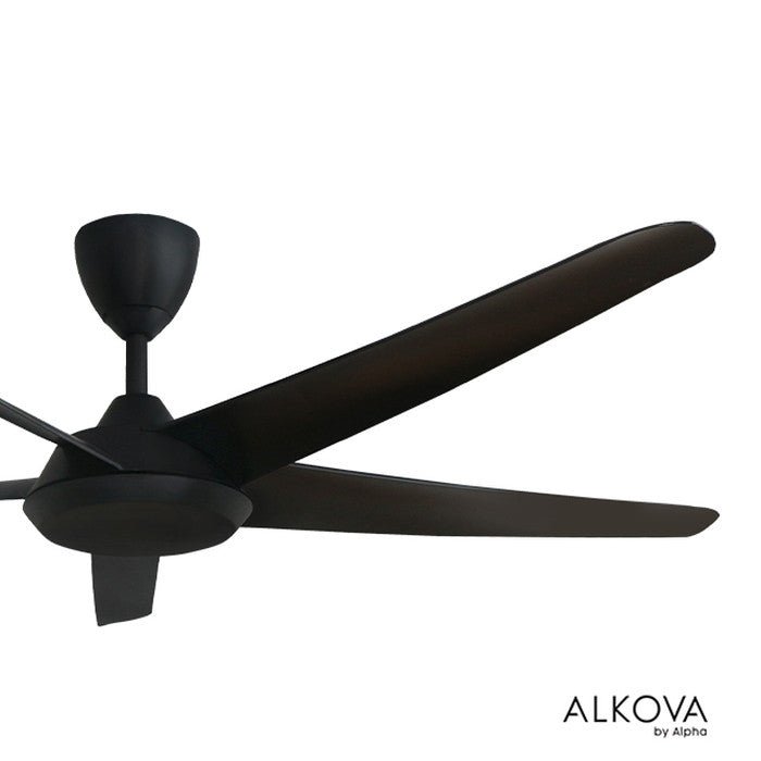 Alkova RACER 5B/60 MATT BLACK Ceiling Fan 60" 5 Blades Matt Black | TBM Online