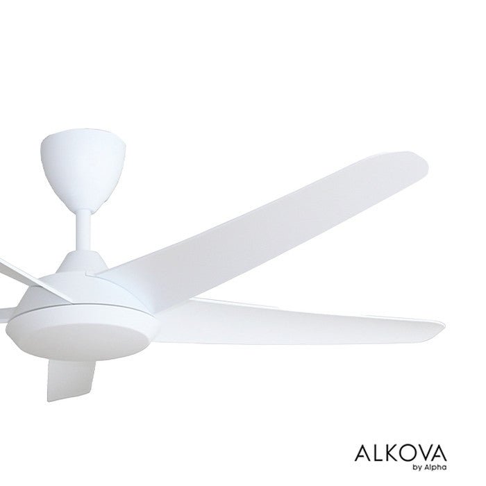 Alkova RACER 5B/60 MATT WHITE Ceiling Fan 60" 5 Blades Matt White | TBM Online