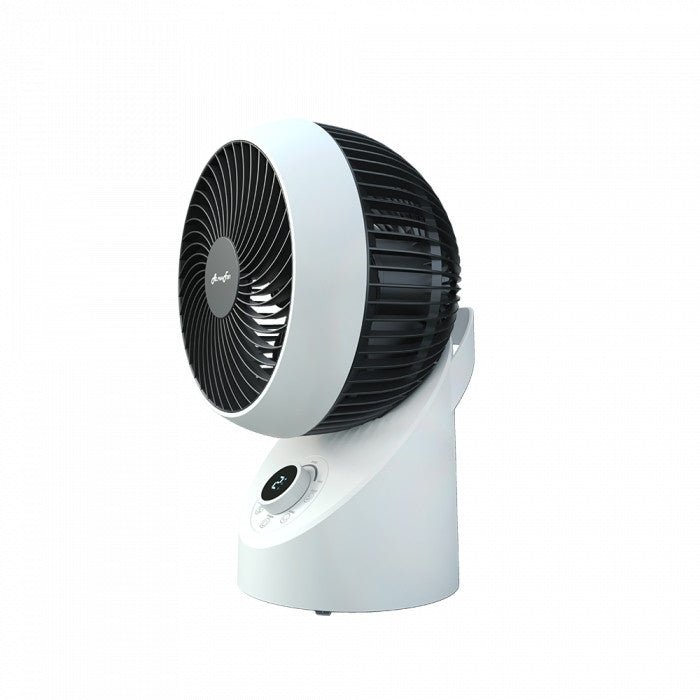 Alpha MOTTO DT 360-G2/7-AC + WHITE/BLACK Motto Desktop Fan 360 7" AC Motor White + Black | TBM Online