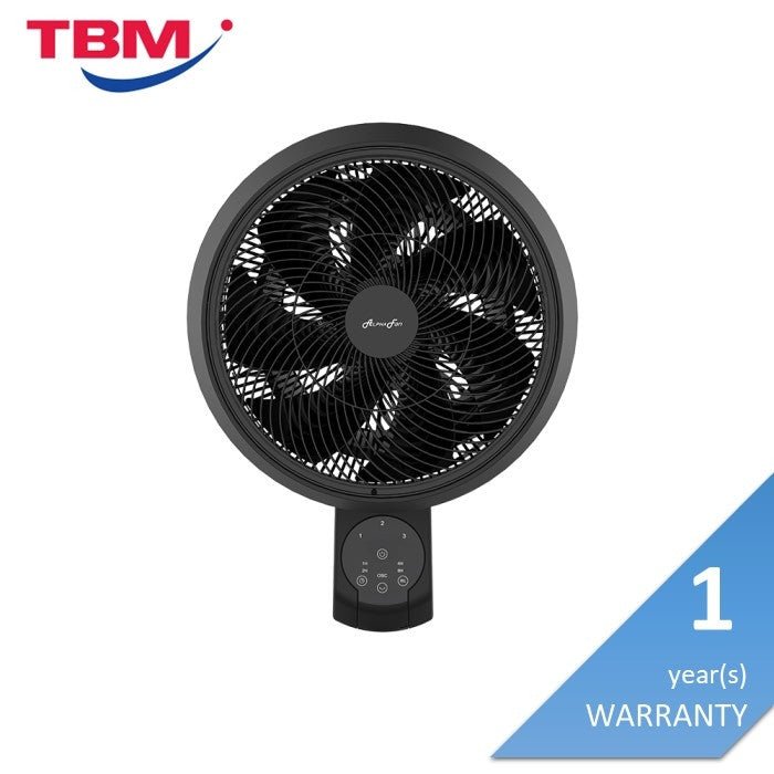 Alpha MOTTO WF 60/12-AC BLACK Motto Wall Fan 60 12" AC Motor Black | TBM Online