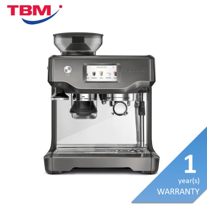 Breville BES880BST Espresso Machine Barista Tft Touch Screen Black Stainless Steel | TBM Online