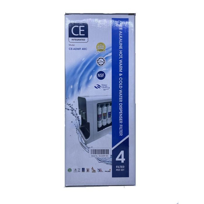 CE Integrated CE-ADWF40C Water Filter Cartridge For Four Filter (Sediment/Pre Carbon + Silver Carbon/Alkaline/UF Membrane) | TBM Online