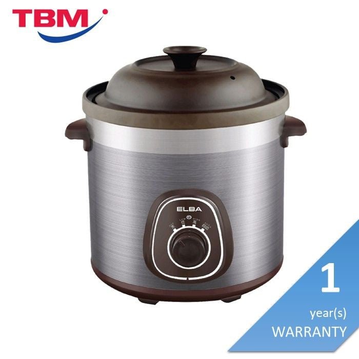 Elba EPCC-J5033(GR) Slow Cooker Grey Clay Stew Pot 5.9L Power 280W | TBM Online