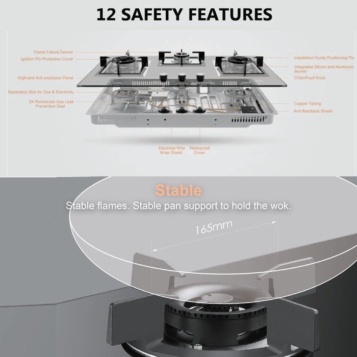 Fotile GHG78215 Cooker Gas Hob | TBM Online