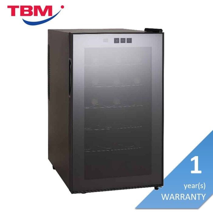 Grubel GWC-TP18BK Wine Chiller 18 Bottles, Single Temp 8'C-18'C, Stainless Steel Shelves, Thermo Electric Type ECO TECH, LED Lights | TBM Online