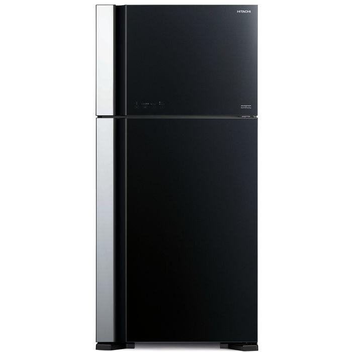 Hitachi R-VG710P7M-1 GBK Fridge 2 Doors G601L Inverter Glass Black | TBM –  TBM Online