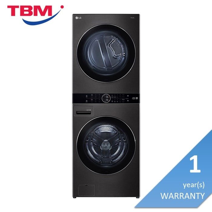 LG WT2116SHB Washtower Washer 21.0 kg Washer Dryer All-In-One Stacked 16.0 kg | TBM Online